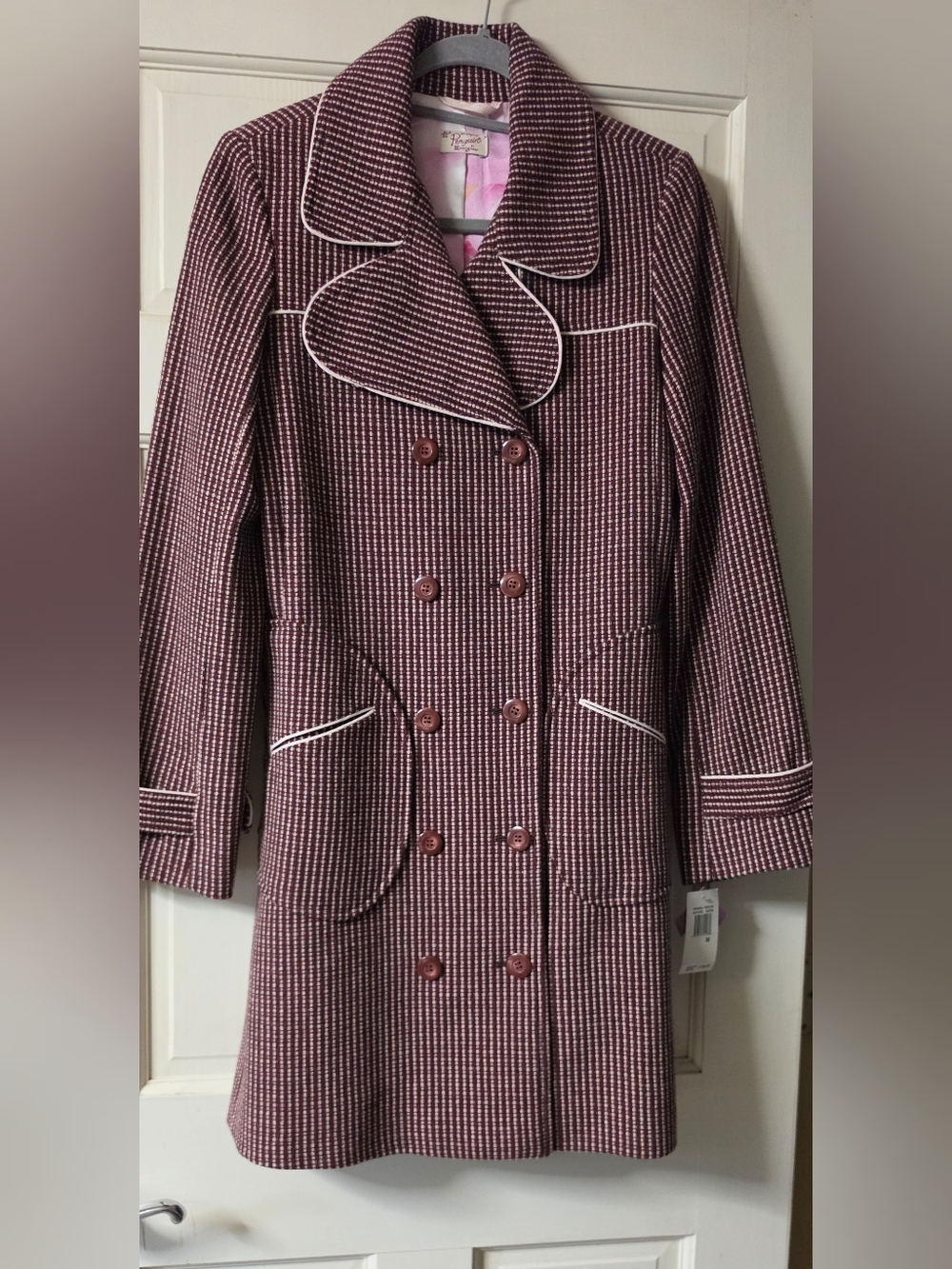 Original Penguin by Munsingwear Women’s Double-breasted Coat sz Medium NWT